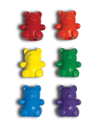 Cuddly Cubs Bear Finger Crayons - Set of 6