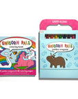 Carry Along Coloring Book Set - Unicorn Pals