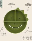 Silicone Divided Suction Plate - Mr. Dino