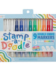 Stamp-A-Doodle Double-Ended Markers - Set of 12