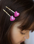 Sophia Hair Clips - Heart