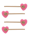 Sophia Hair Clips - Heart
