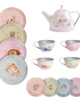 Les Rosalies Tin Tea Set Suitcase