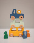 Wooden Animal Car