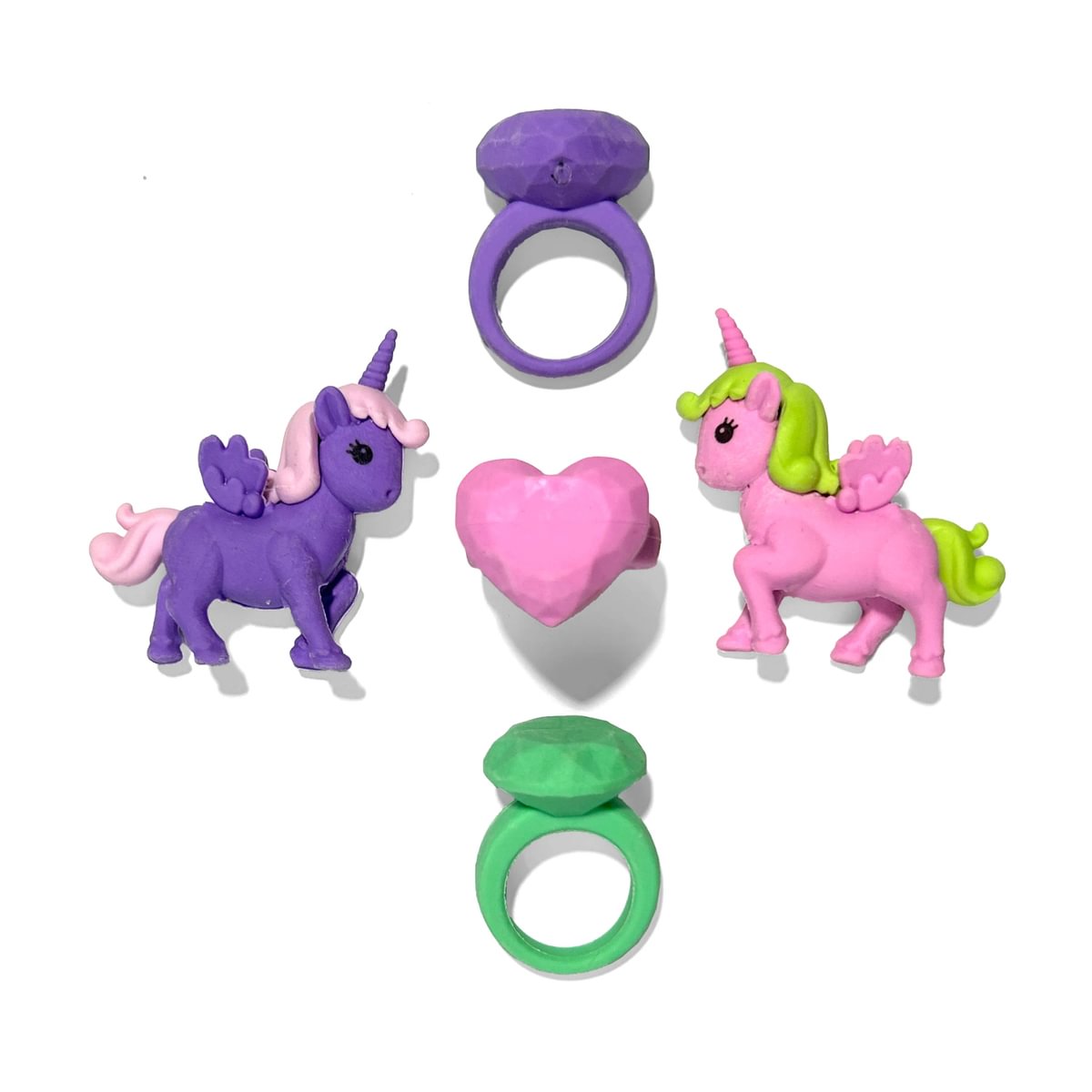 Unicorn Wishes Scented Puzzle Erasers - Set of 5