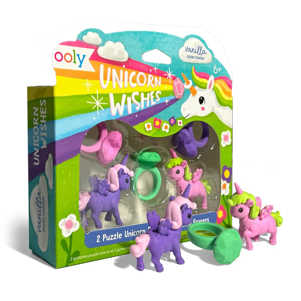 Unicorn Wishes Scented Puzzle Erasers - Set of 5