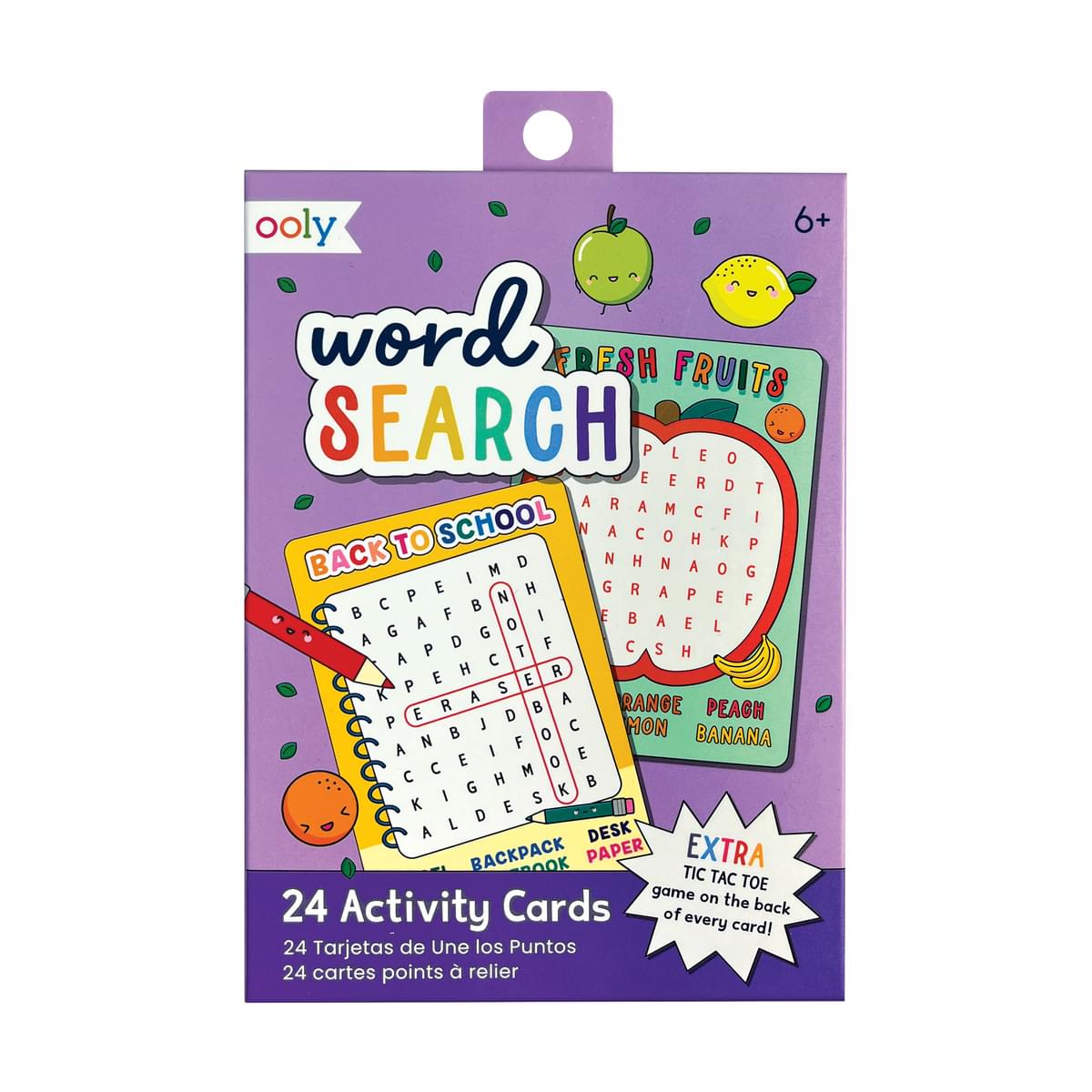 Paper Games Activity Cards - Word Search