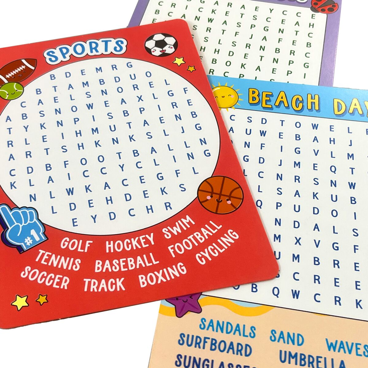 Paper Games Activity Cards - Word Search