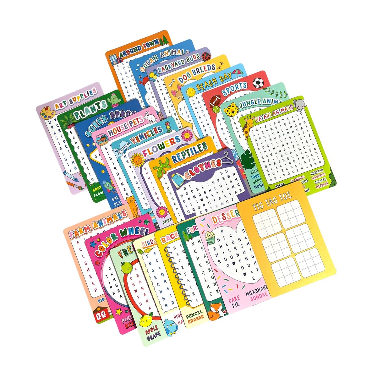 Paper Games Activity Cards - Word Search