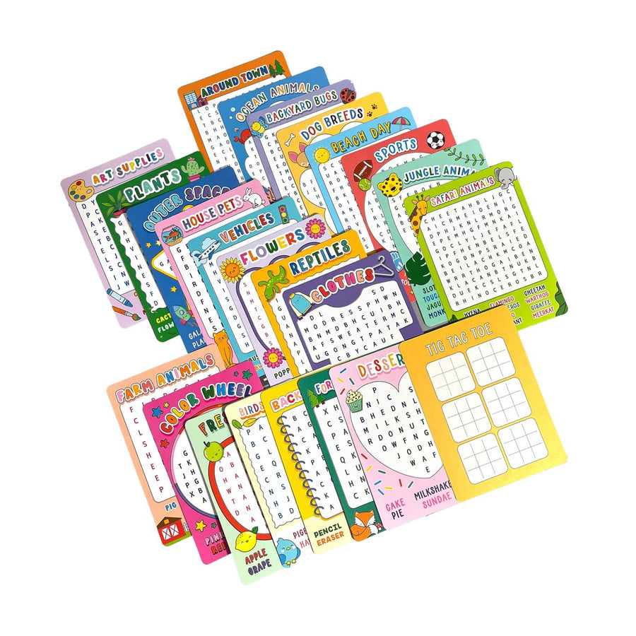 Word Search Activity Cards