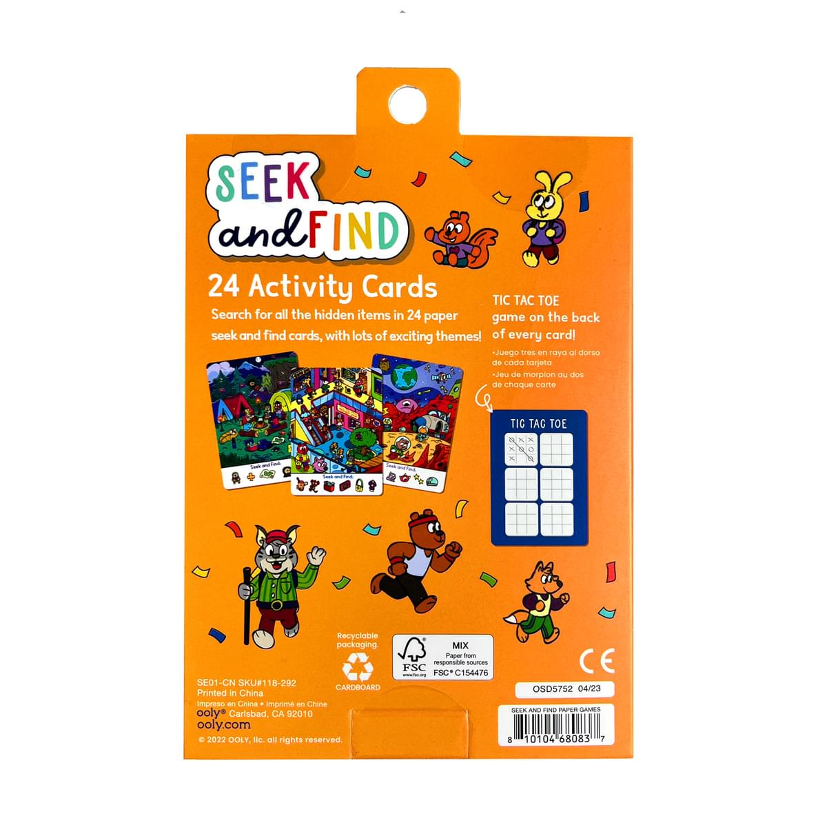 Paper Games Activity Cards - Seek & Find