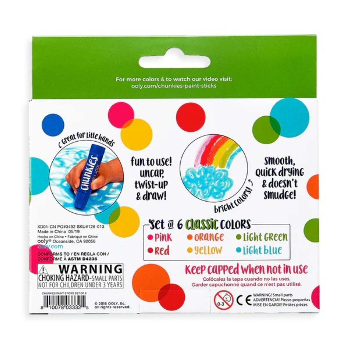 Chunkies Paint Sticks - Classic Set of 6
