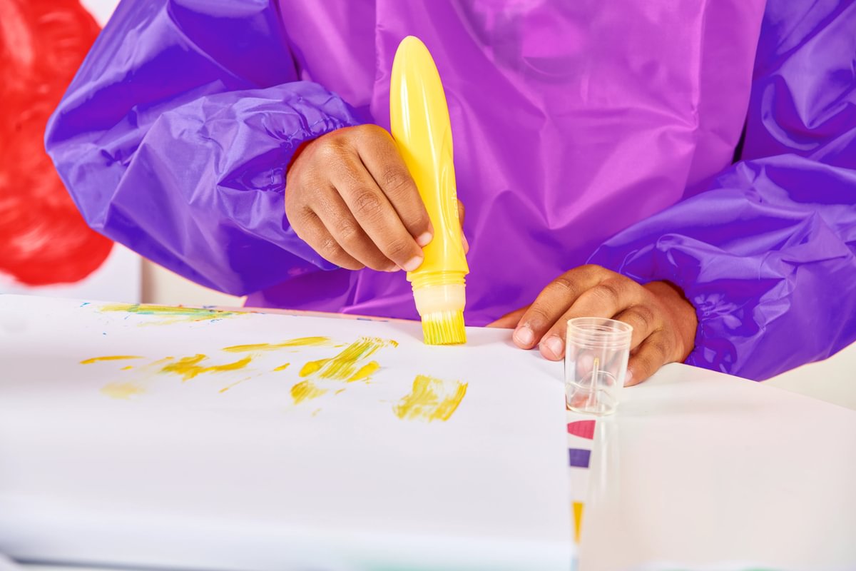 Easy Squeezy Squeezable Poster Paint Brushes - Set of 6