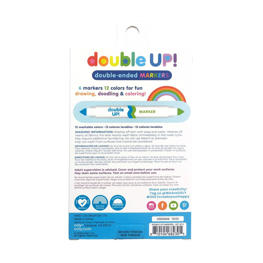 Double Up! Double-Ended Markers - Set of 6