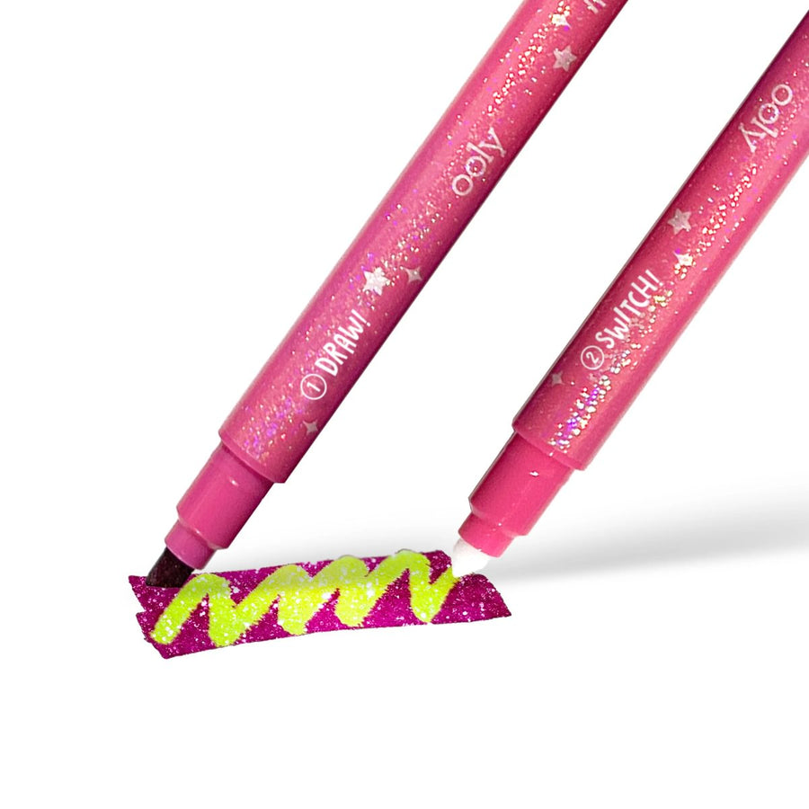 Switcheroo Sparkle Glittery Color Changing Markers - Set of 12