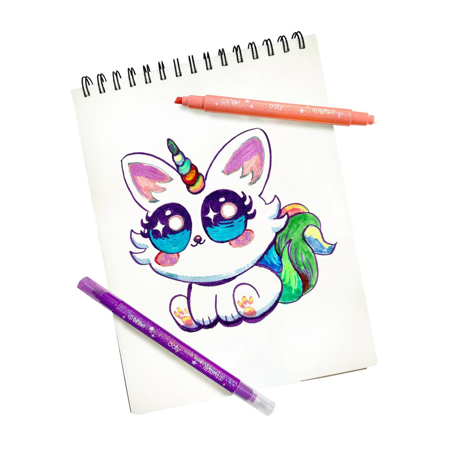Switcheroo Sparkle Glittery Color Changing Markers - Set of 12