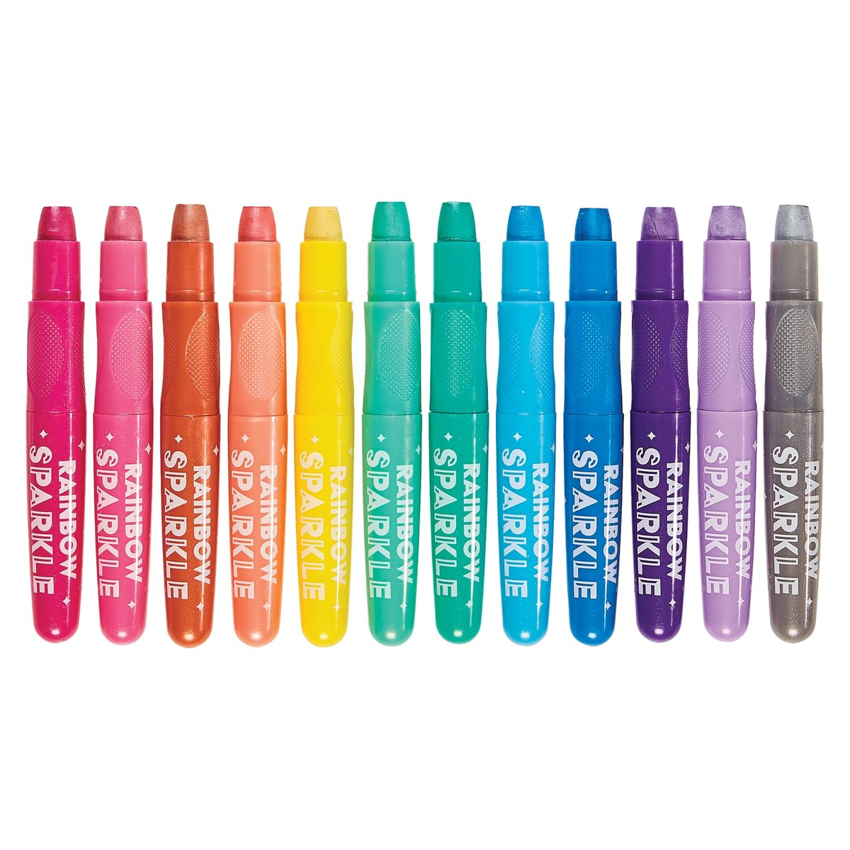 Rainbow Sparkle Metallic Watercolor Gel Crayons - Set of 12