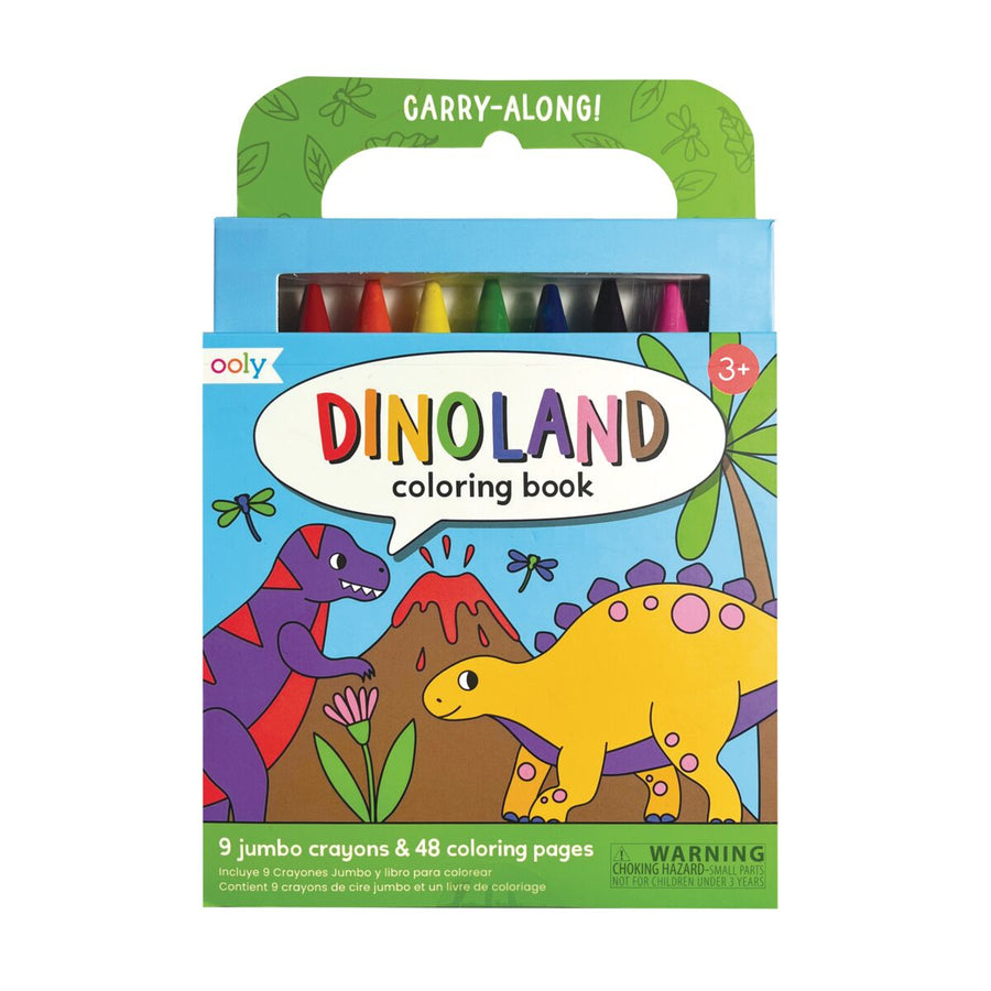 Carry Along Coloring Book Set - Dinoland