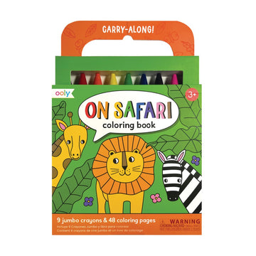 Carry Along Coloring Book Set - On Safari