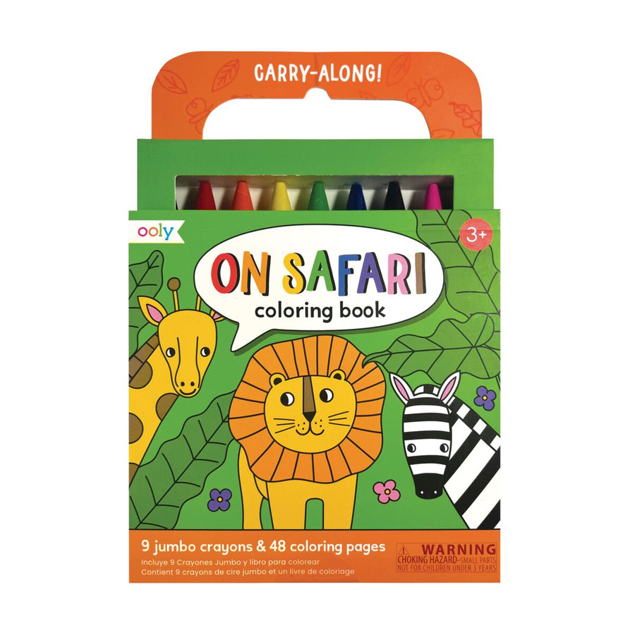 Carry Along Coloring Book Set - On Safari