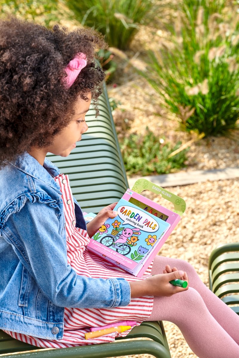 Carry Along Coloring Book Set - Garden Pals