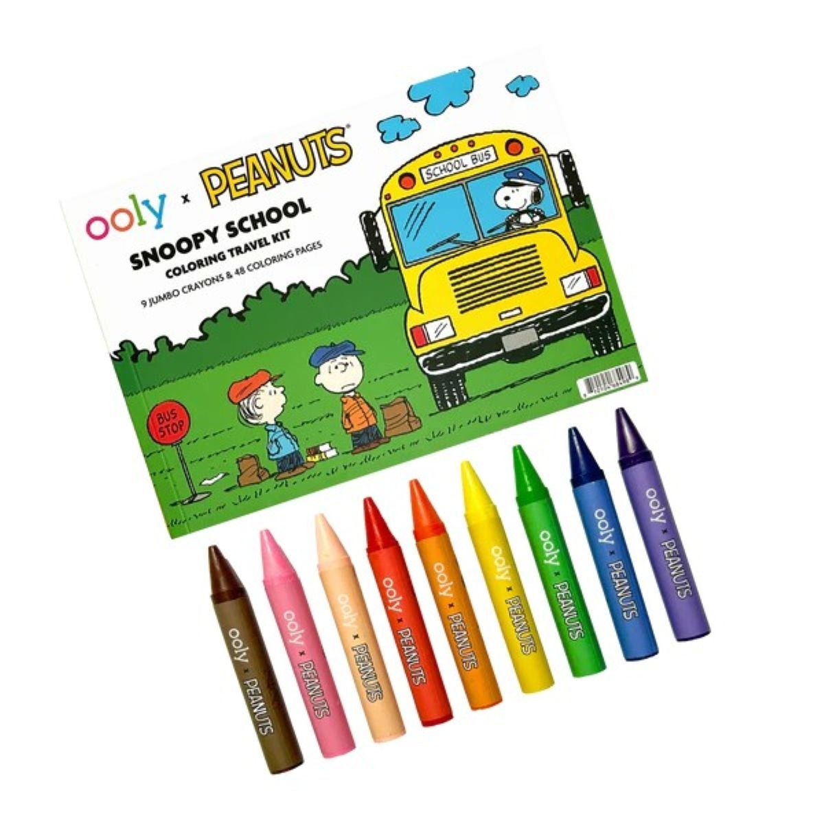 OOLY x Peanuts Snoopy School Coloring Travel Kit