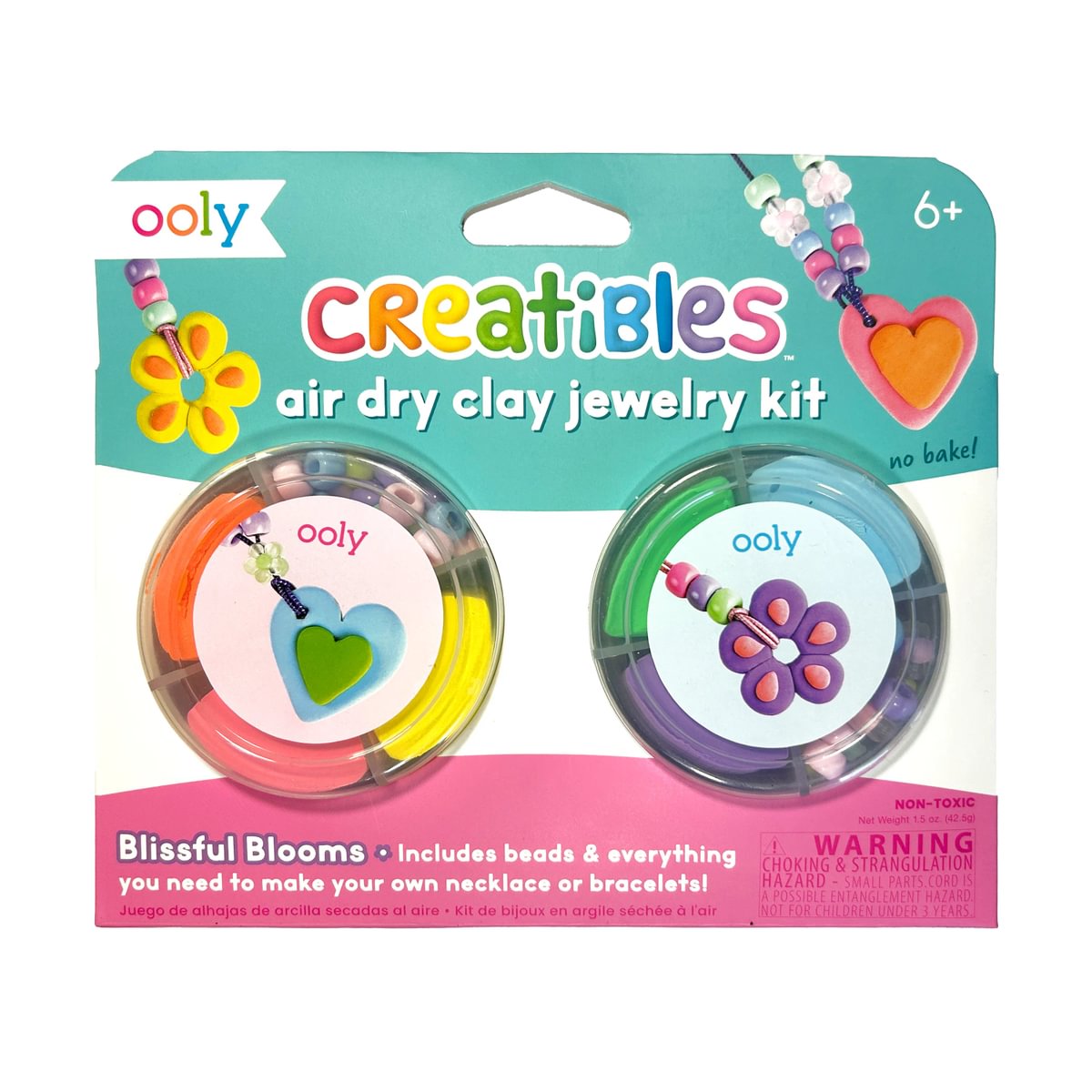Creatibles Air Dry Clay Jewelry Kit - Blissful Blooms