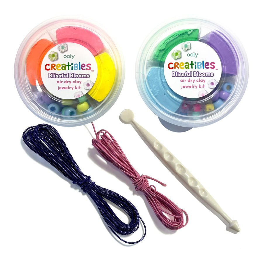 Creatibles Air Dry Clay Jewelry Kit - Blissful Blooms