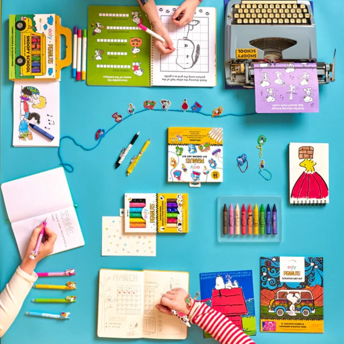 OOLY x Peanuts Scratch Art Kit