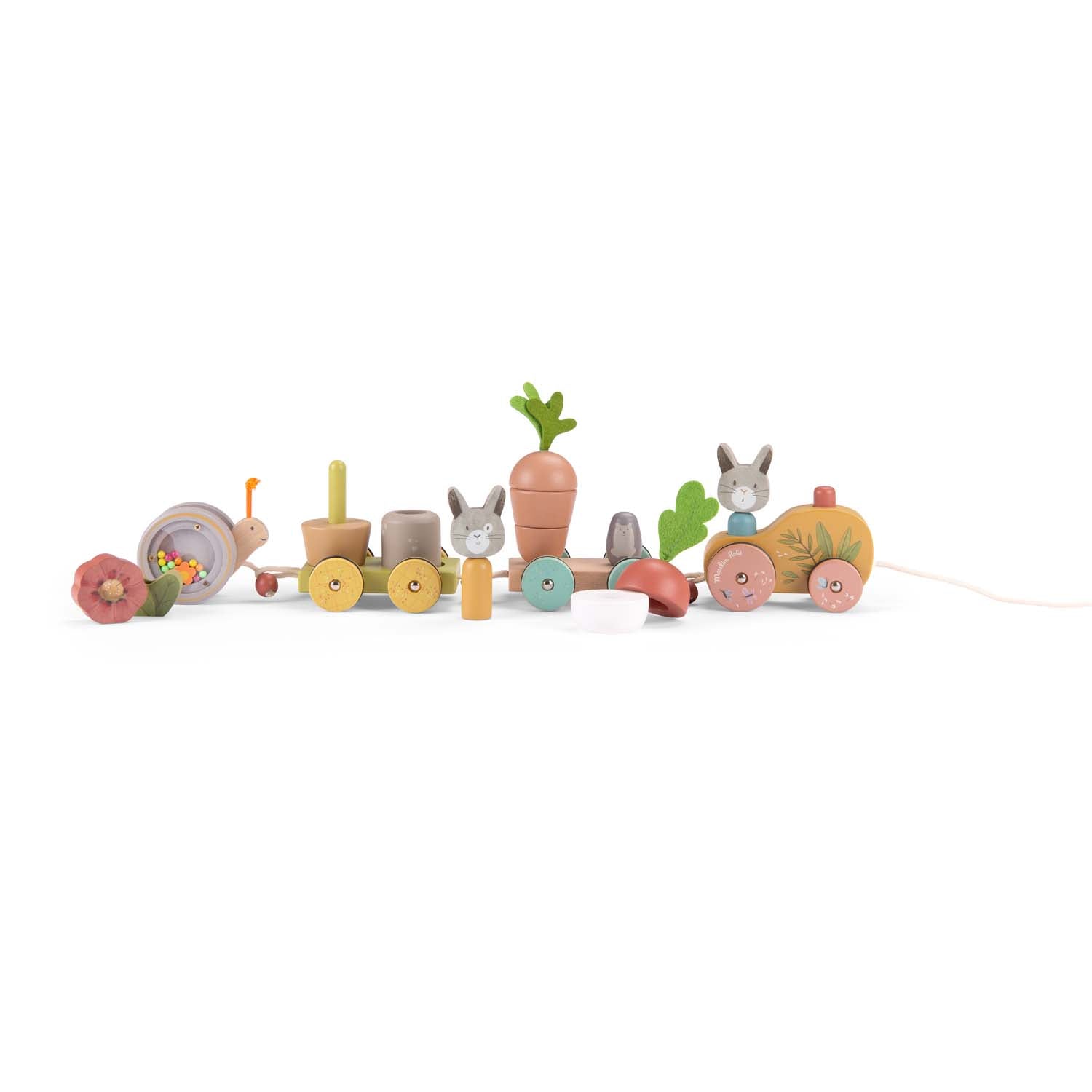 Trois Petits Lapins Pull-along Activity Train