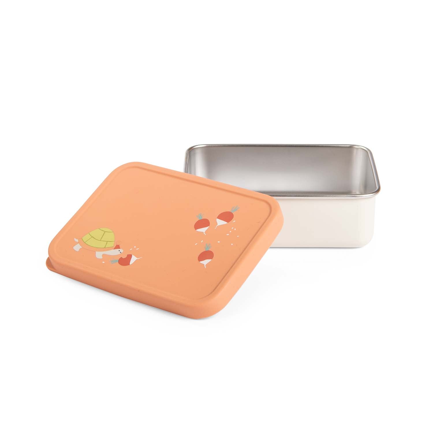 Trois Petits Lapins Silicone & Stainless Steel Snack Box