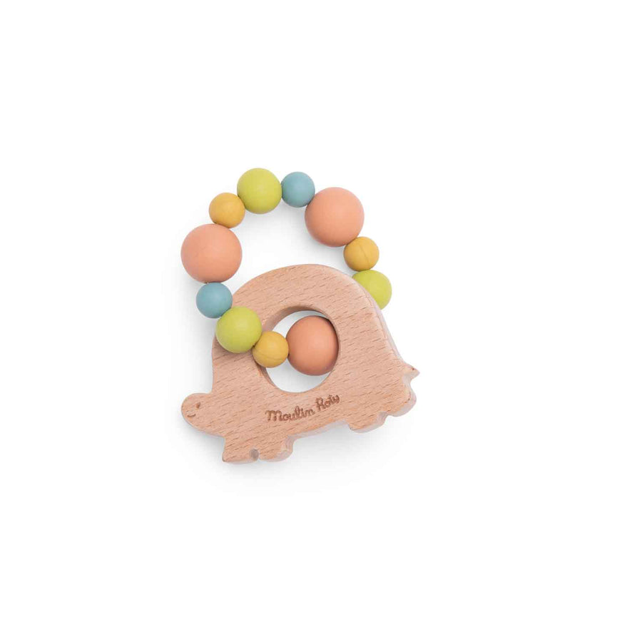 Trois Petits Lapins Turtle Teething Ring Rattle