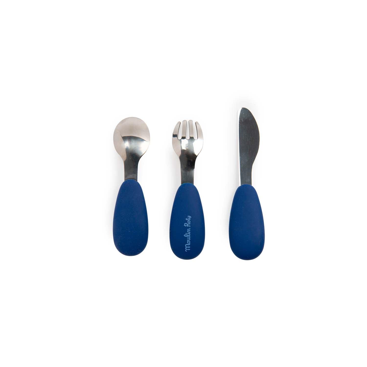 Puce & Pilou Silicone & Stainless Steel Cutlery Set