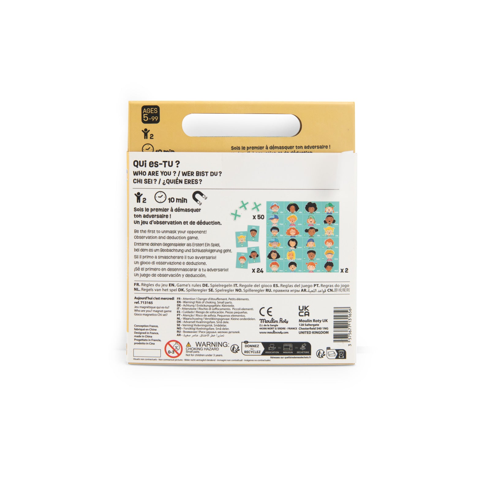 Aujourd'hui C'est Mercredi Who Are You? Magnetic Game