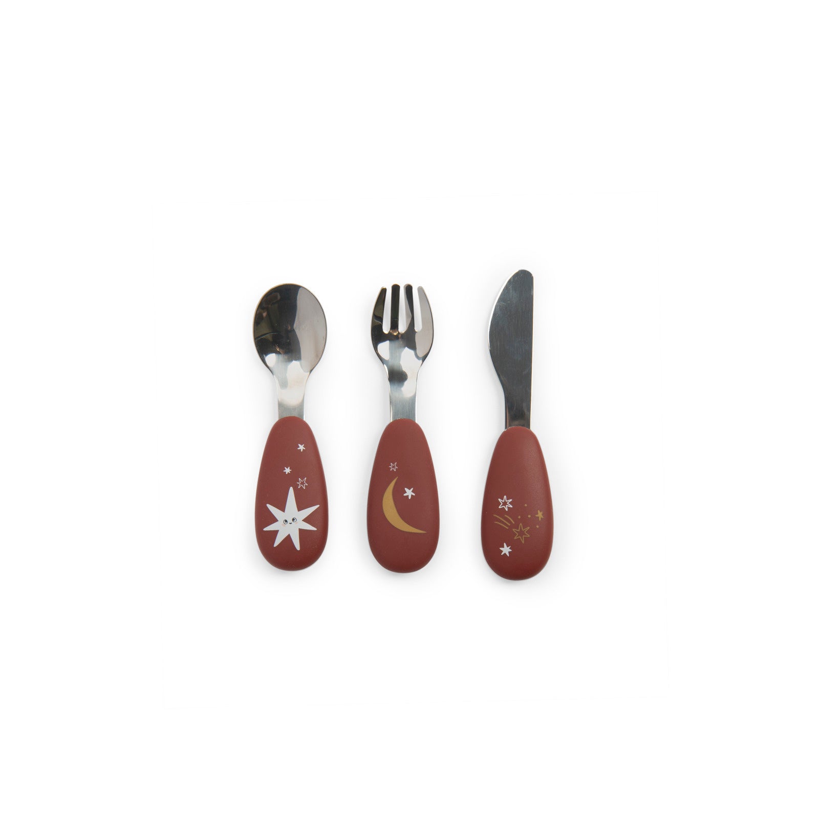 Après La Pluie Silicone & Stainless Steel Cutlery Set