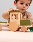 Wooden Tractor With Trailer