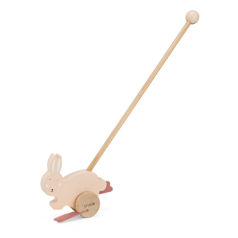 Wooden Push Along Toy - Mrs. Rabbit