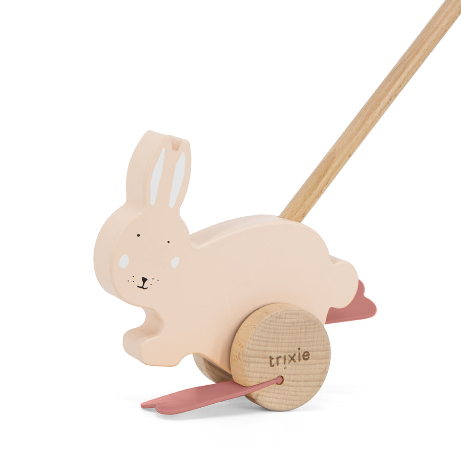 Wooden Push Along Toy - Mrs. Rabbit