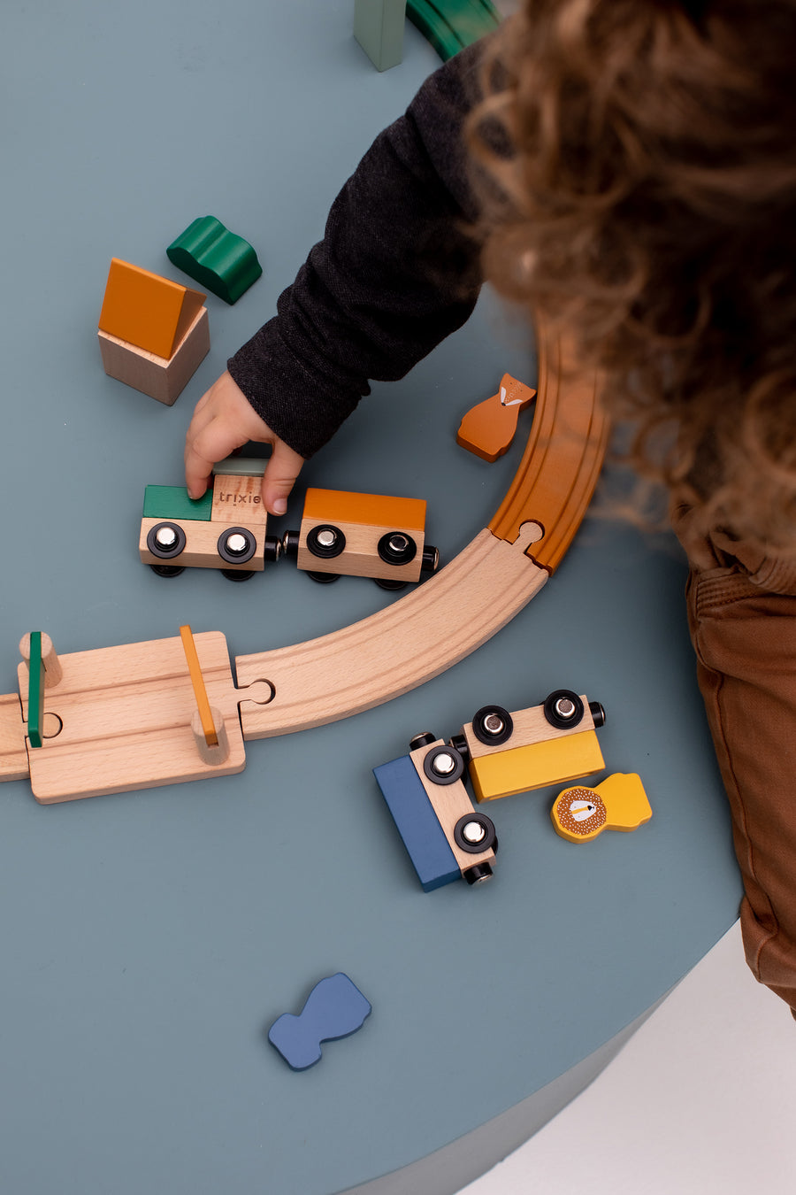 Wooden Railway Set