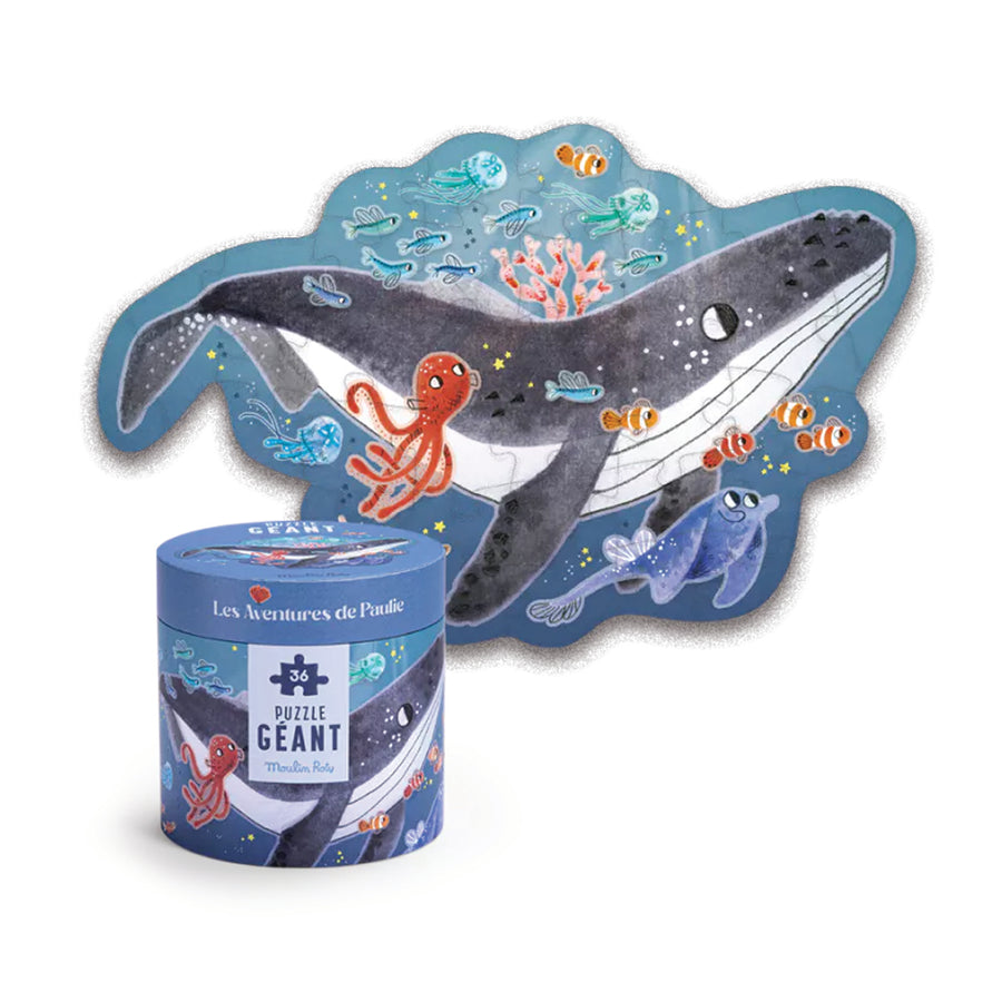 Les Aventures de Paulie Whale Giant Puzzle 36pc