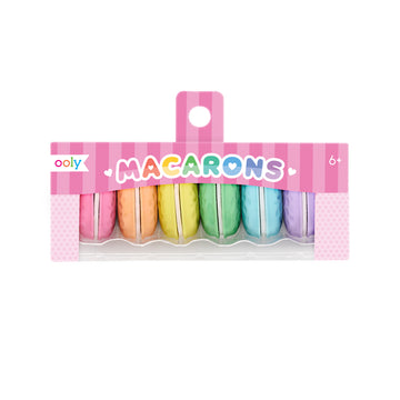 Macaron Scented Erasers - Set of 6