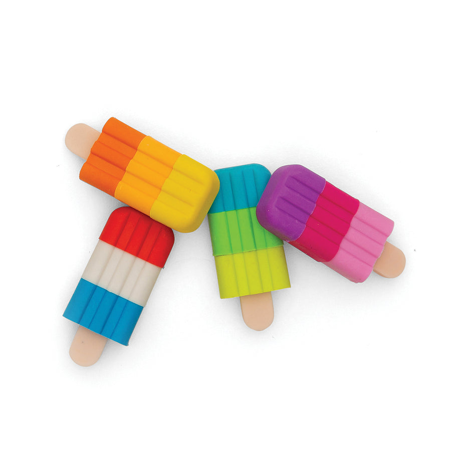 Icy Pops Scented Puzzle Erasers - Set of 4