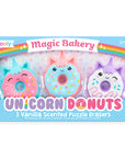 Magic Bakery Unicorn Donuts Scented Erasers - Set of 3