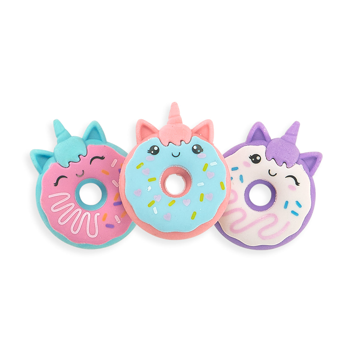 Magic Bakery Unicorn Donuts Scented Erasers - Set of 3