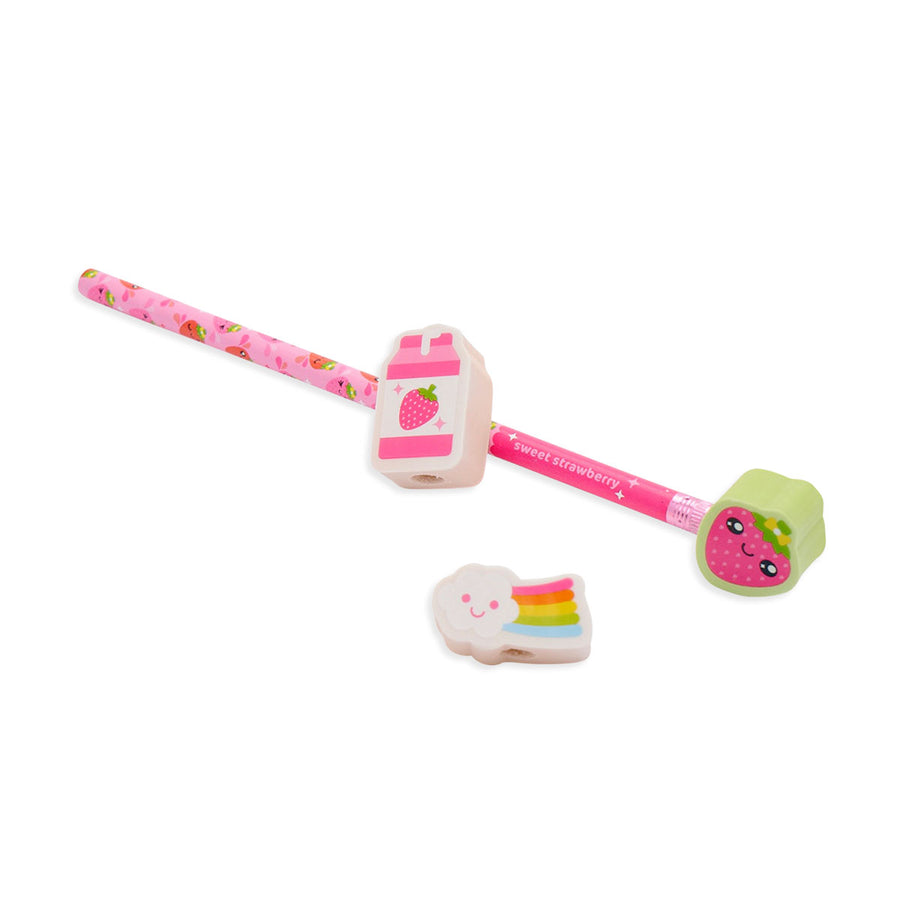Lil' Juicy Scented Pencil Topper Eraser - Strawberry