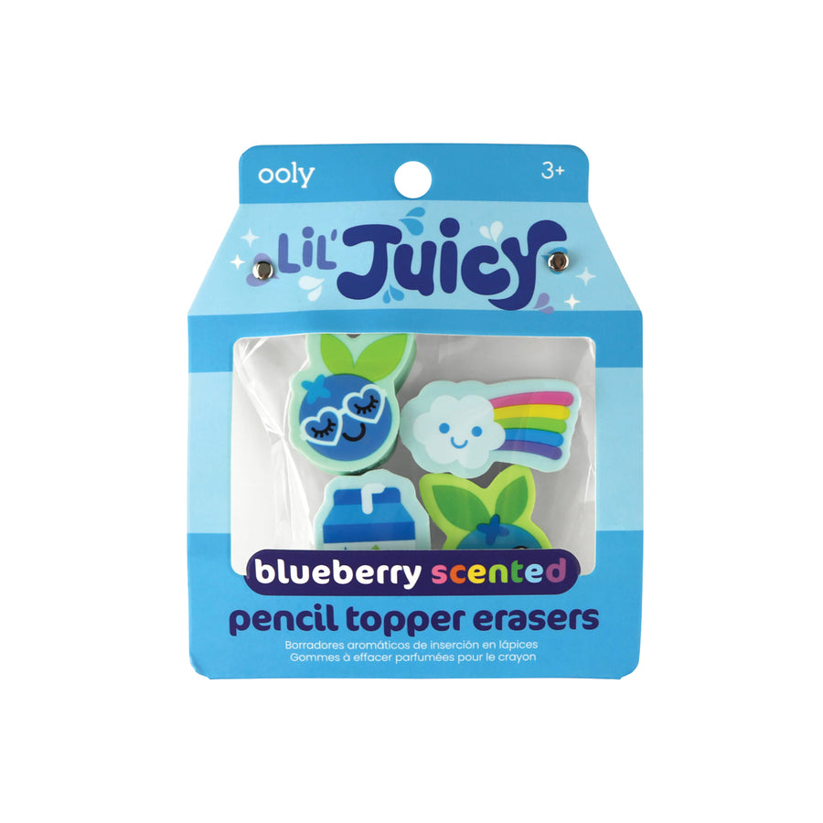 Lil' Juicy Scented Pencil Topper Eraser - Blueberry