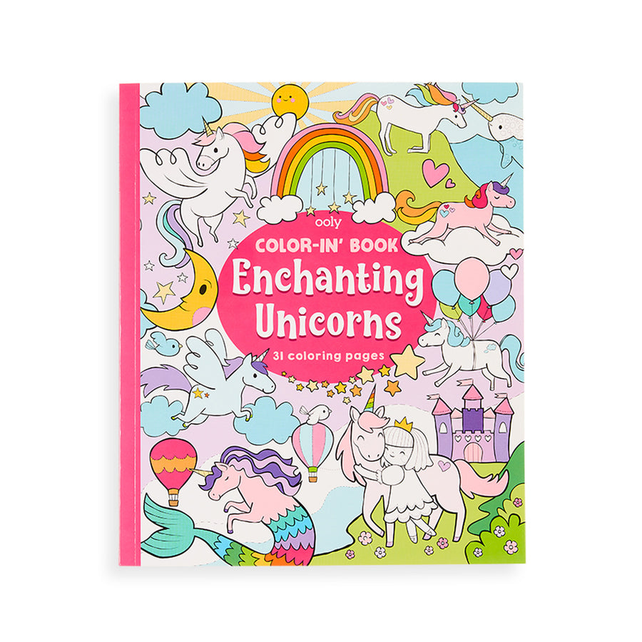 Color-in Book - Enchanting Unicorns