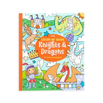 Color-in Book - Knights & Dragons