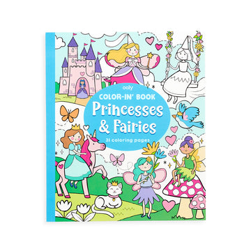 Color-in Book - Princesses & Fairies
