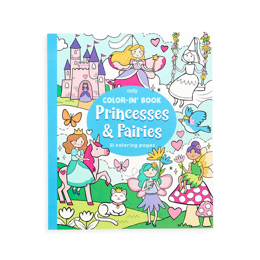 Color-in Book - Princesses & Fairies